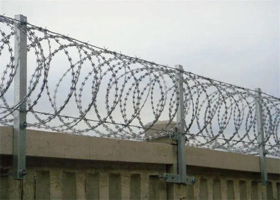 Двойная катушка Concertina Razor Wire Одно / двойная спиральная колючая проволока